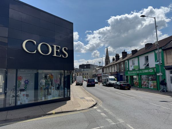 Looking down Norwich Road