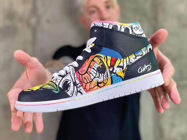 Chadcantcolour 'Galerie Sakura' Jordan 1s