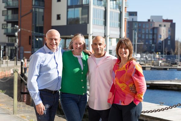 Ipswich Book Festival organisers on the waterfront
