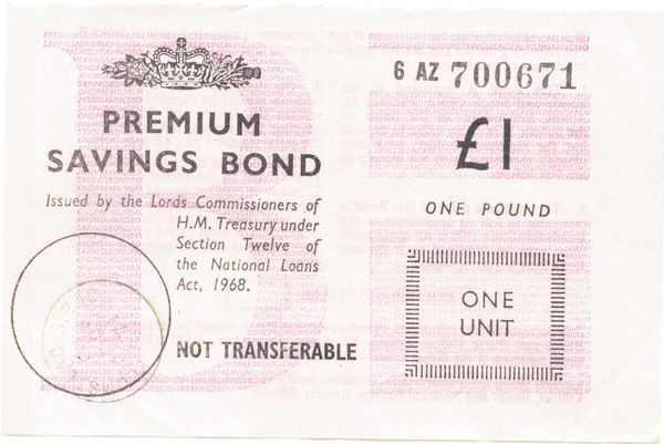 A Premium Bond from 1971