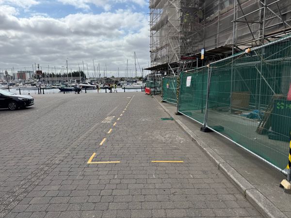 The Key Street taxi rank on Ipswich's Waterfront
