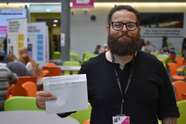 James Brown is feeling good after his GCSE results - he is now planning on doing an access course at Suffolk New College