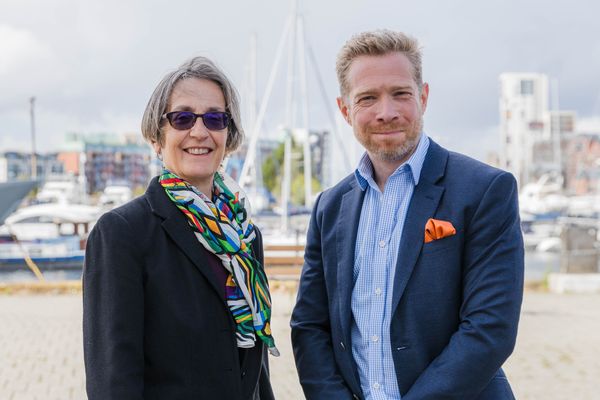Dr Helen Pankhurst CBE and Zeb Soanes