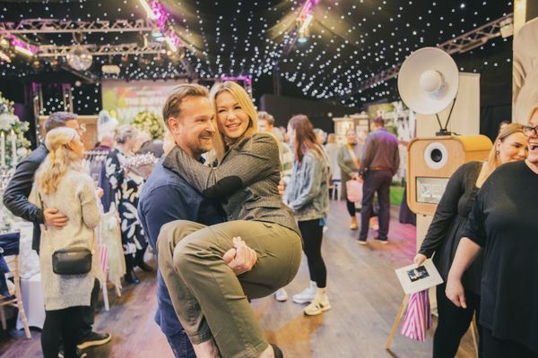 A happy couple at the Suffolk Wedding Show