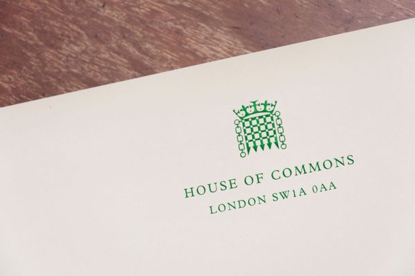 A House of Commons letterhead