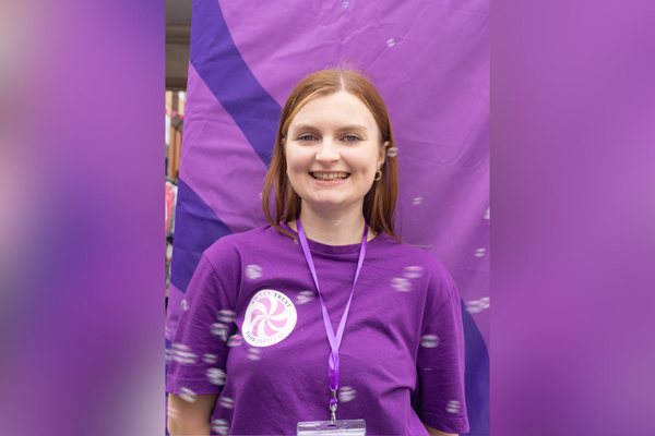 Person looking at camera