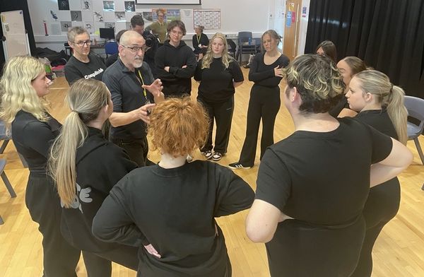 Suffolk New College students involved in an acting masterclass with some of the country's best