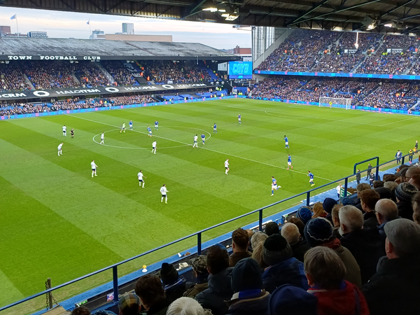 Ipswich Town playing Preston North End at Portman Road