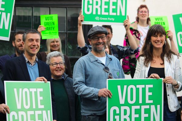 Adrian Ramsay, MP for Waveney Valley, and Rachel Millwall in Harleston