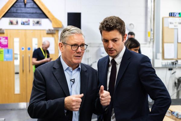 PM Sir Keir Starmer with Ipswich MP Jack Abbott at Suffolk New College