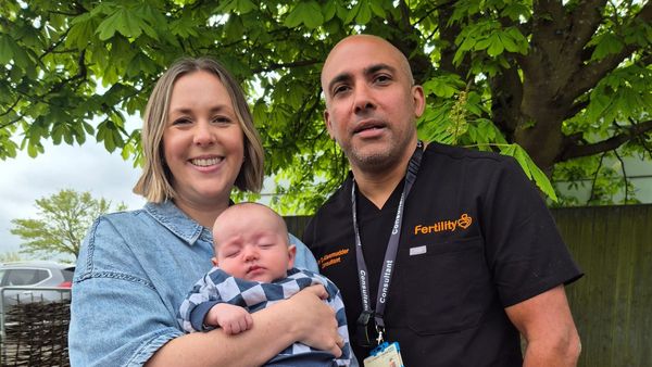 Jessica and Edward with Mr Alleemudder