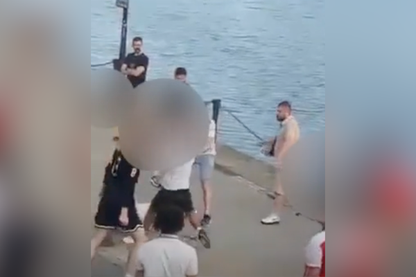Police hunt witnesses following 'absolutely shocking' scenes following Arsenal's Champions League defeat on waterfront