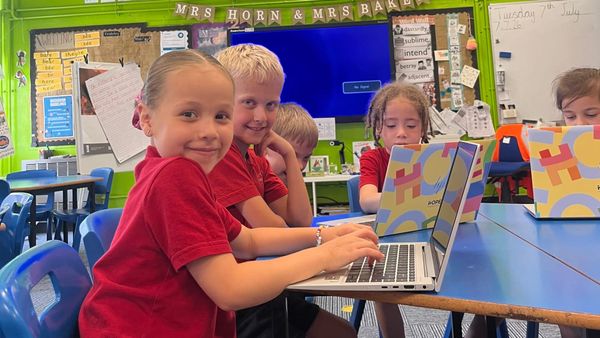 Old hospital laptops given new purpose helping young pupils
