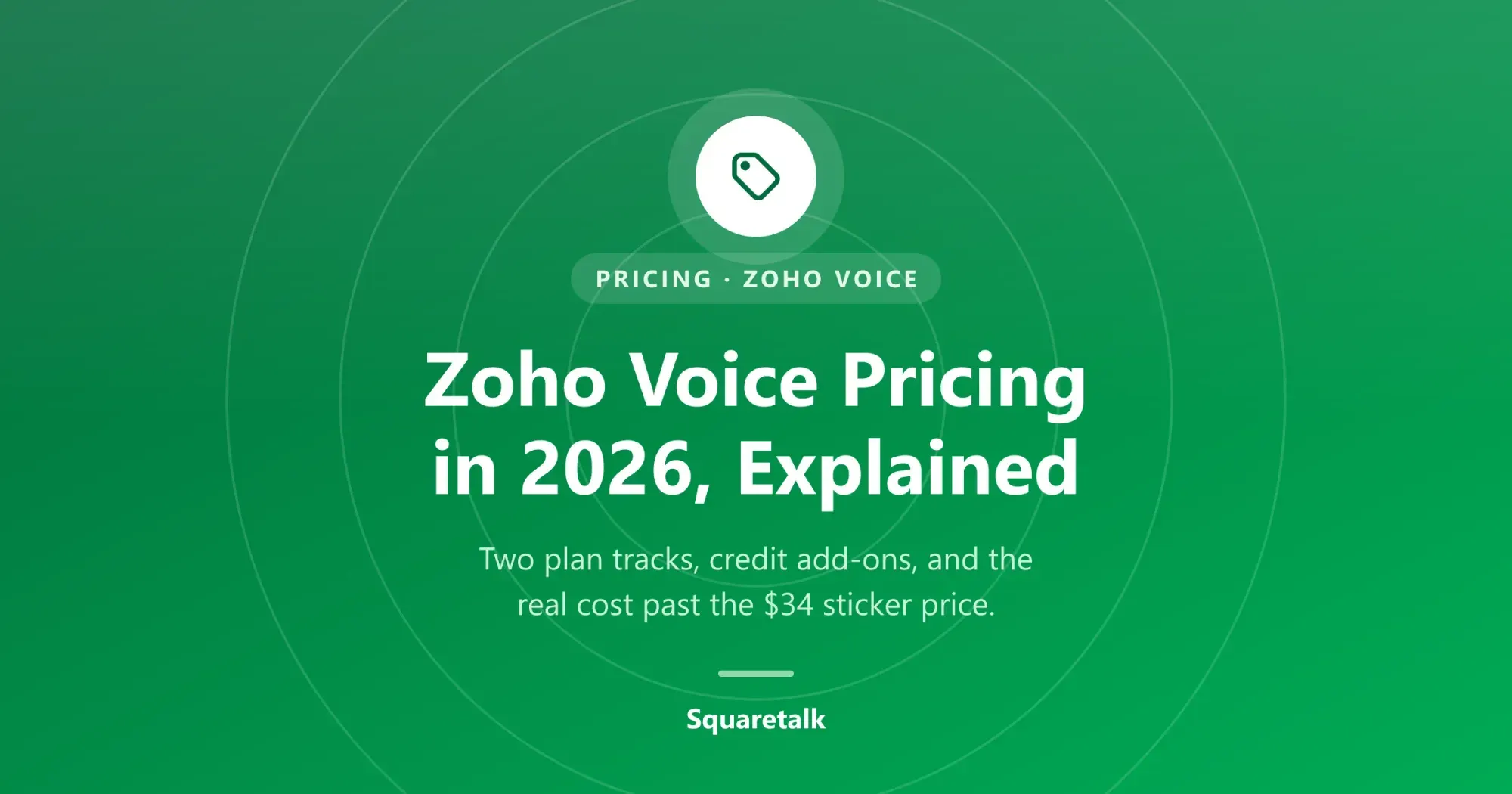 Zoho Voice pricing explained for 2026