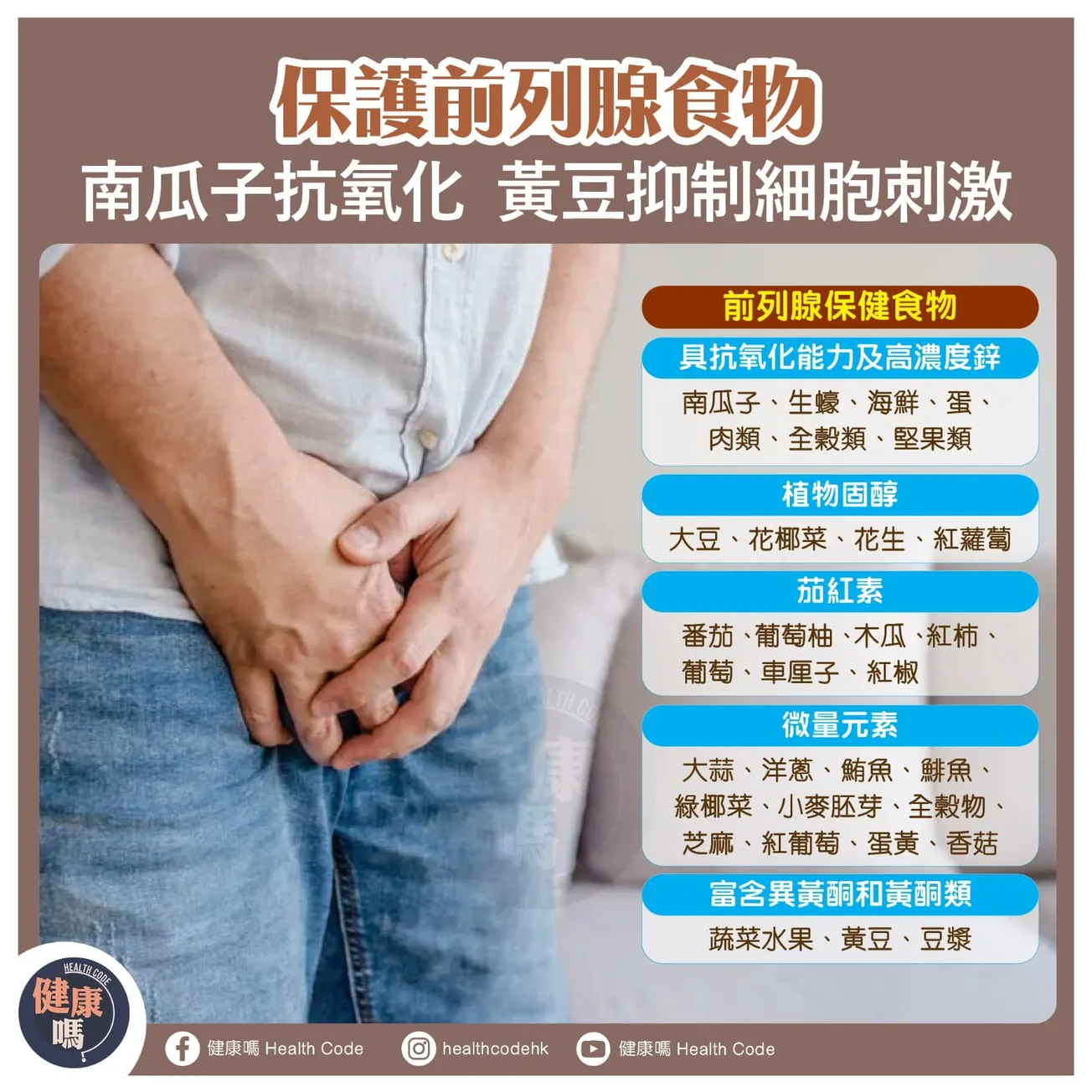 保護前列腺食物 南瓜子抗氧化 黃豆抑制細胞刺激