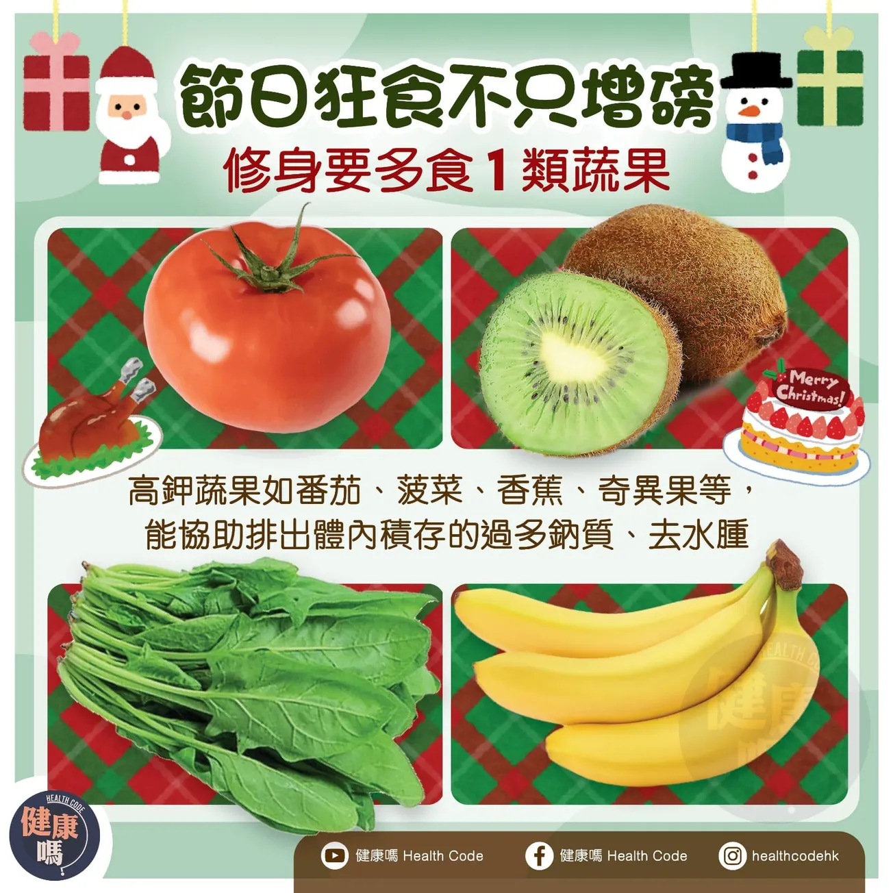 節日狂食不止增磅 修身要多食 1 類水果