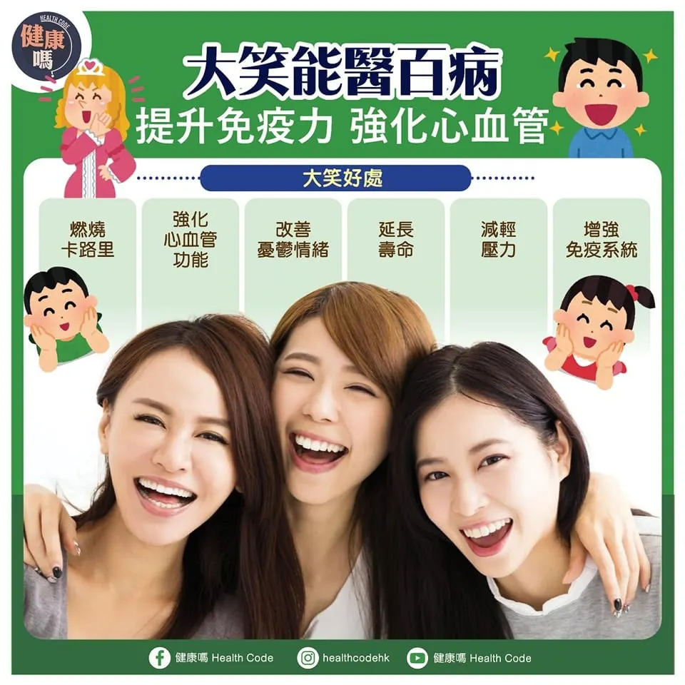 大笑能醫百病 提昇免疫力 強化心血管