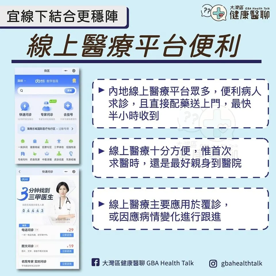 宜線下結合更穩陣 線上醫療平台便利