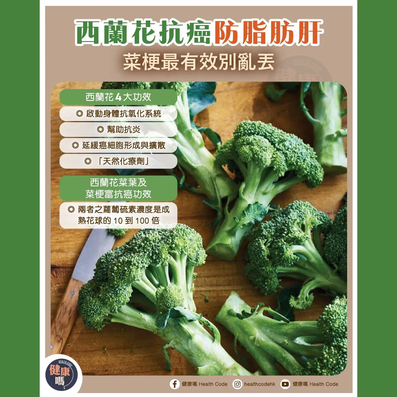 西蘭花抗癌防脂肪肝 菜梗最有效別亂丟