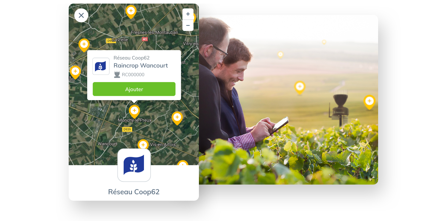 Des stations météo connectées en réseau, au service d’une agriculture collaborative et précise
