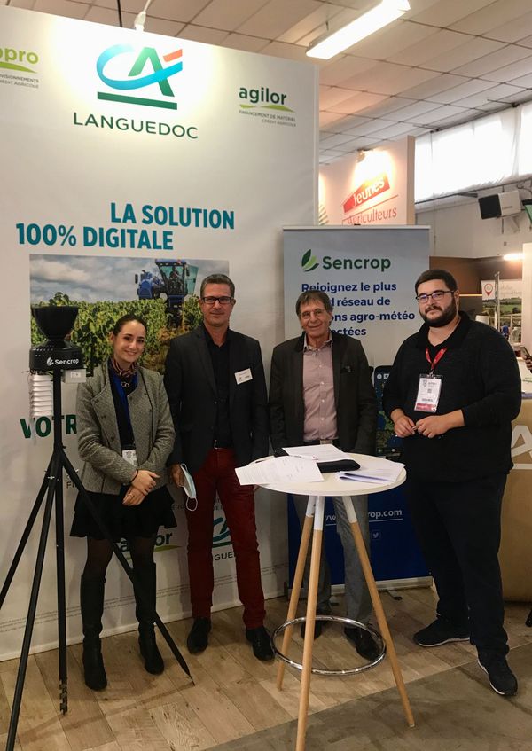 L'agriculture de précision accessible aux Jeunes Agriculteurs du Languedoc : Sencrop et le Crédit Agricole s’engagent.