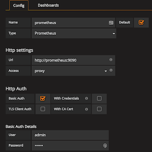 Configure Grafana Data Source