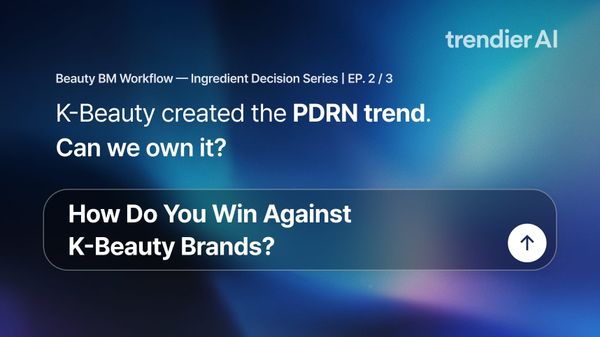 How Do You Beat K-Beauty PDRN Brands? We Ran the Review Data — Here's Your Brief