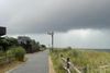 A stormy day on Fire Island in New York.