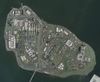 An aerial view of Rikers Island.