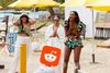 Ubah Hassan, Sai De Silva, and Jessel Taank at the beach in Anguilla on the unpopular-on-Reddit reboot of The Real Housewives