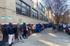 Hundreds of Migrants Wait Outside in the Cold for Another Chance at a NYC Shelter