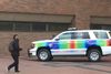 A NYPD squad car decorated for Pride Month.
