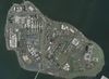 Aerial view of Rikers Island.