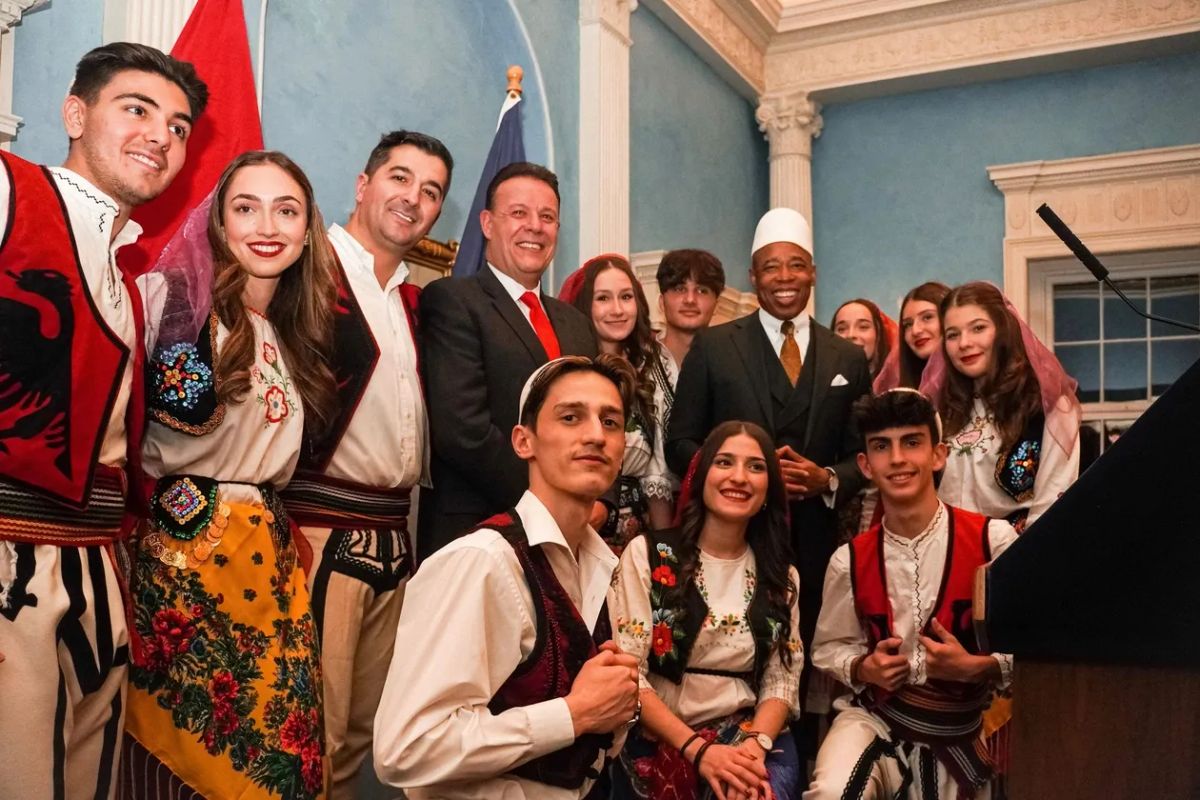 Eric Adams, Once the Mayor, Now Albanian