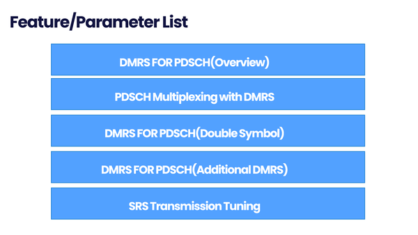 5G RAN Features/Parameters Part 2(Post)