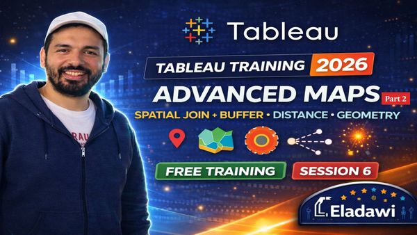 Tableau Training 2026: Advanced Maps | Spatial Join, Buffer, Distance & Geometry (Session 6)
