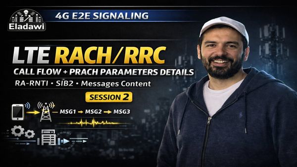 LTE RACH/RRC Call Flow & PRACH Parameter Details, RA-RNTI, SIB2 | 4G E2E Signaling Session 2