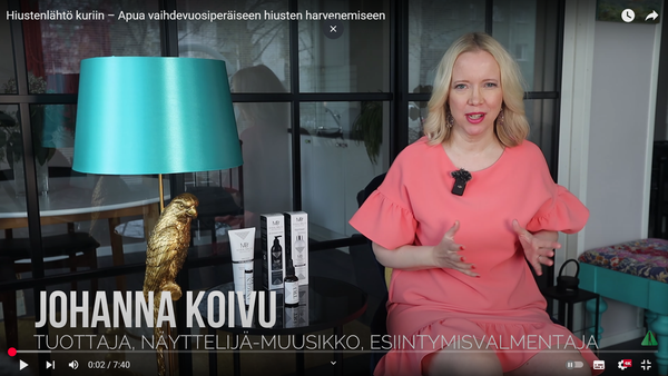 Hiustenlähtö kuriin – Apua vaihdevuosiperäiseen hiusten harvenemiseen