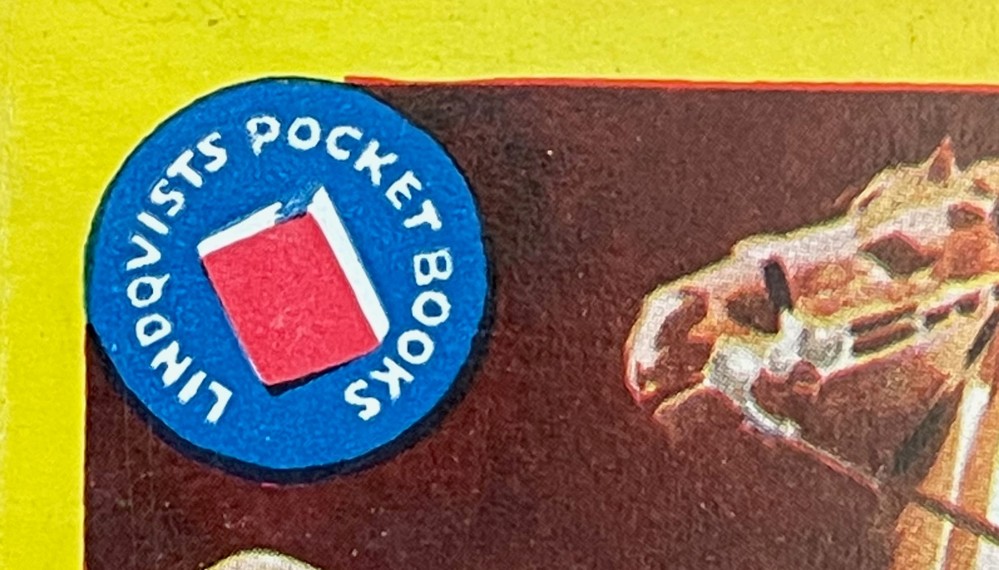 Närbild på loggan, Lindqvists Pocket Books