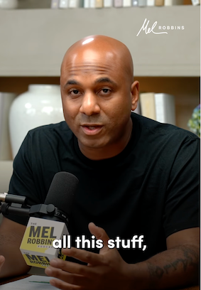 Wallo267 in a deep, sincere conversation with Mel Robbins about forgiveness and personal transformation.