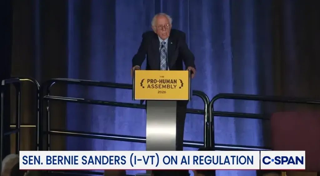 Regulating AI ‘As American as Apple Pie,’ Sen. Bernie Sanders Says