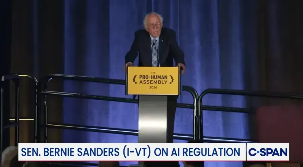 Regulating AI ‘As American as Apple Pie,’ Sen. Bernie Sanders Says