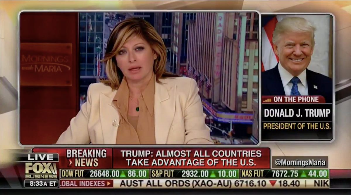 On Fox Business, Donald Trump Blasts Twitter and Claims Bias in Favor of Democrats