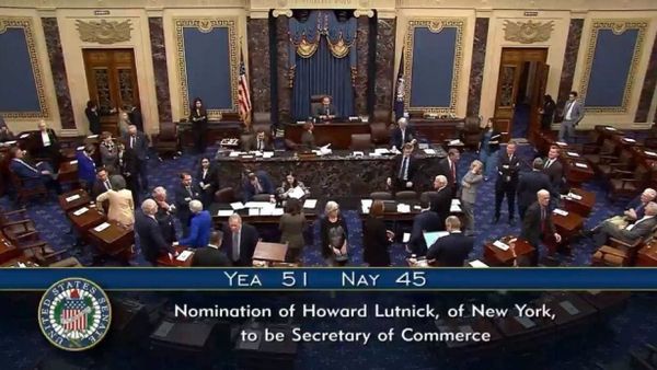 Senate Confirms Howard Lutnick as Commerce Secretary