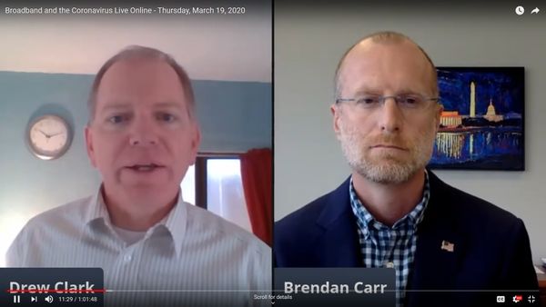 FCC Commissioner Brendan Carr Praises FCC’s ‘Unprecedented Effort’ to Ensuring Connectivity During Coronavirus