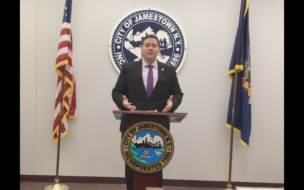 Jamestown Mayor Eddie Sundquist