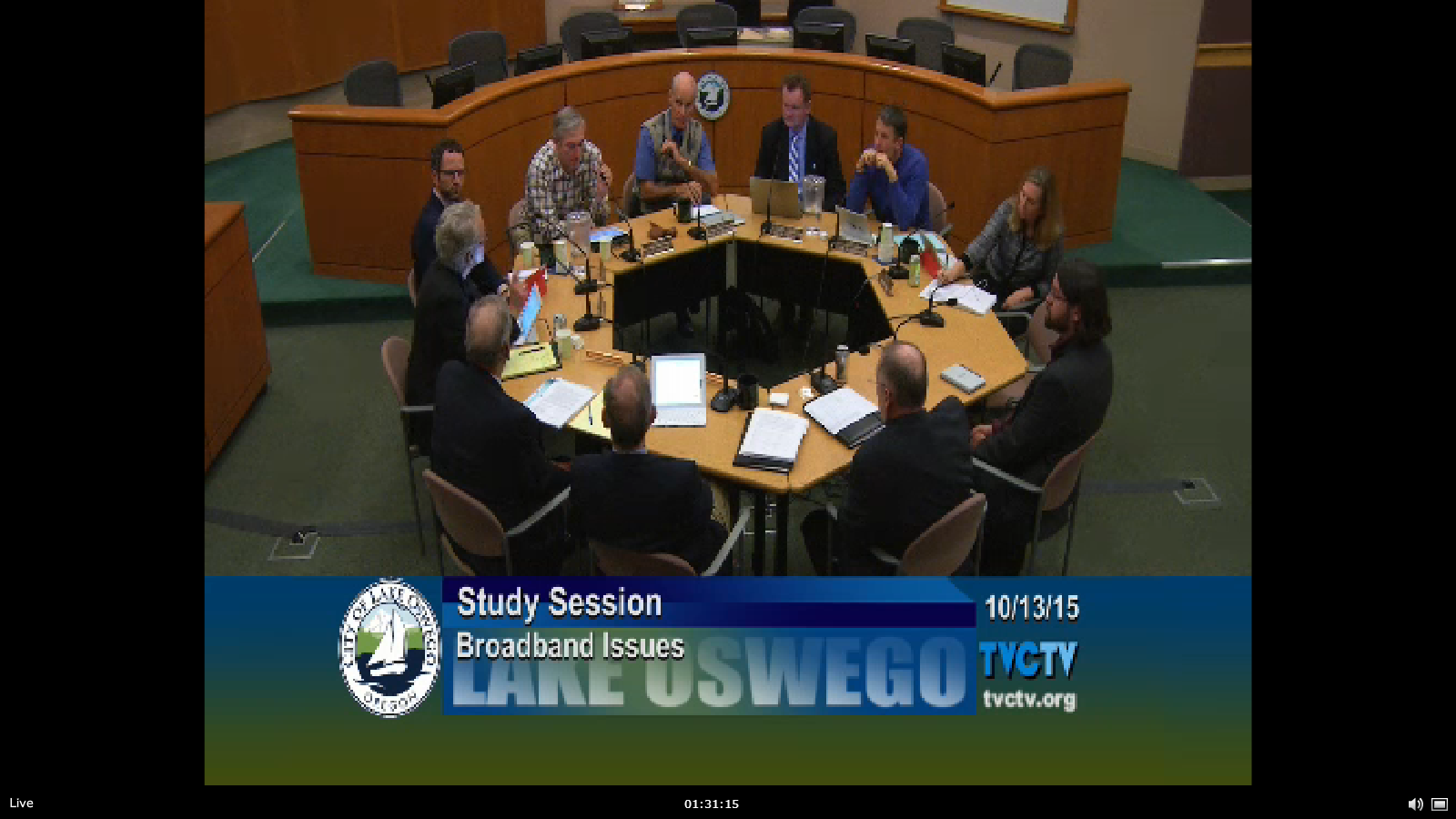 City Council Meeting in Lake Oswego, Oregon