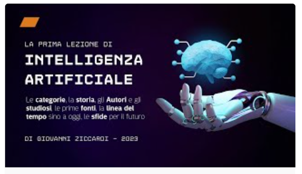 La prima lezione di Intelligenza Artificiale