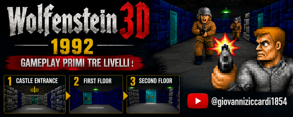 Oggi ho rigiocato a Wolfenstein 3D (dopo circa 35 anni...)