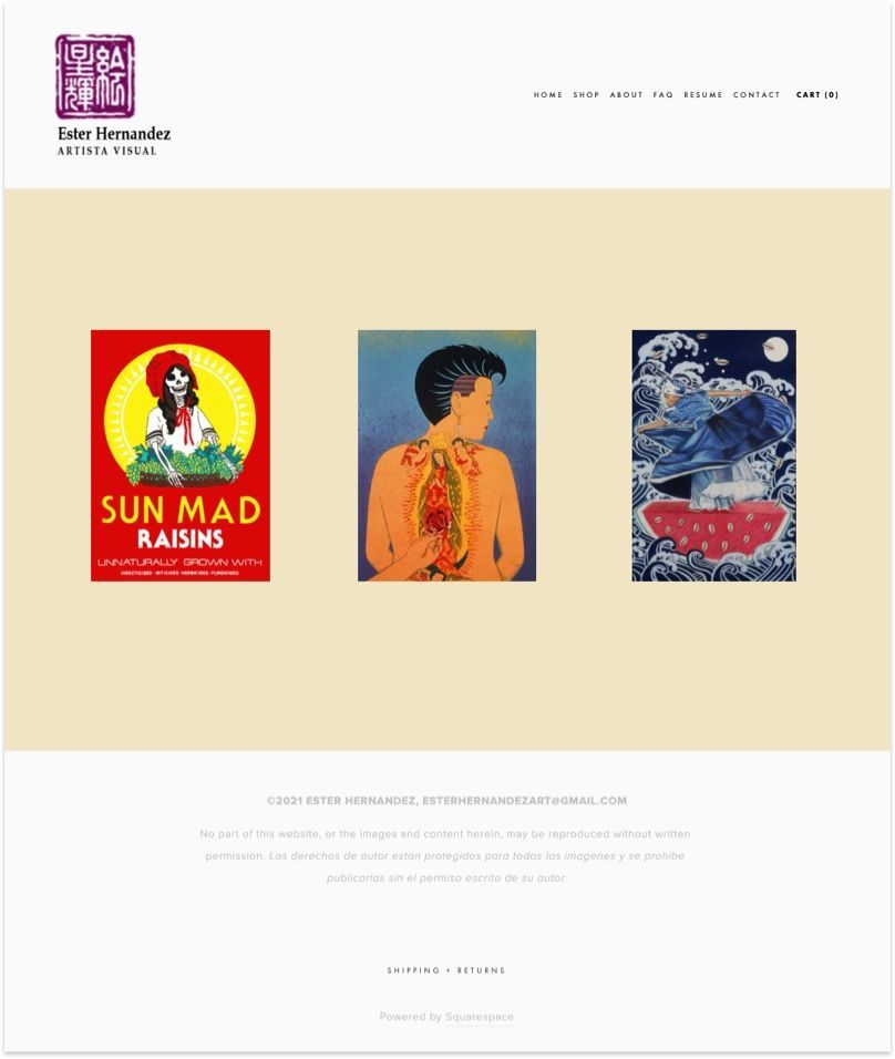 Ester Hernandez's Website